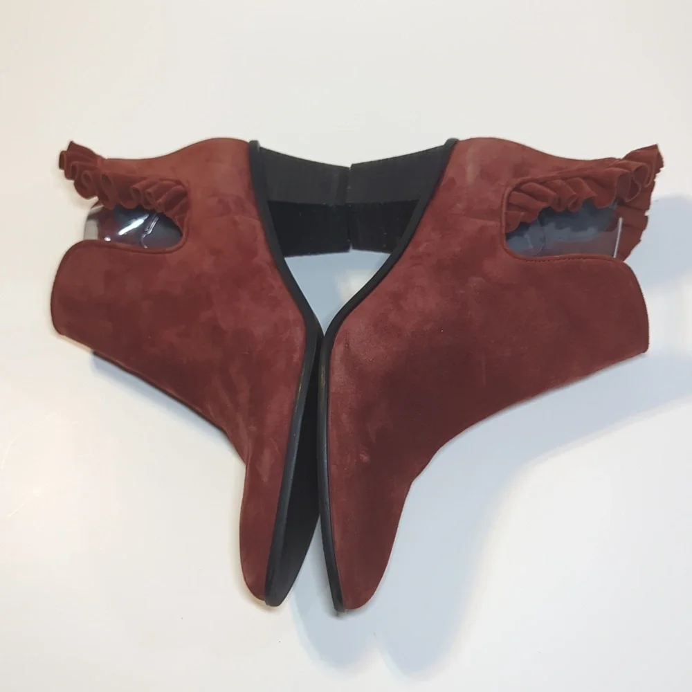 Lori Goldstein Sydney Ruffle Detail Ankle Booties Size 8